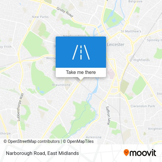 Narborough Road map