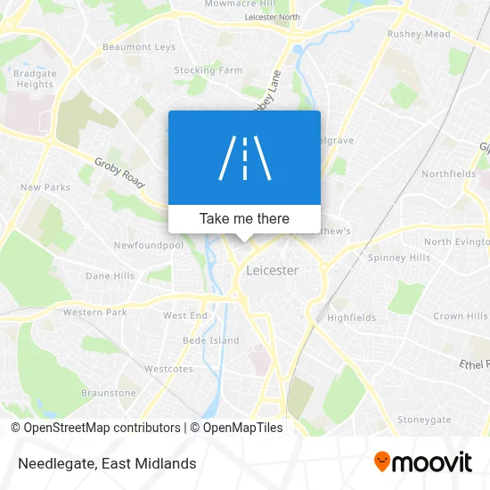 Needlegate map