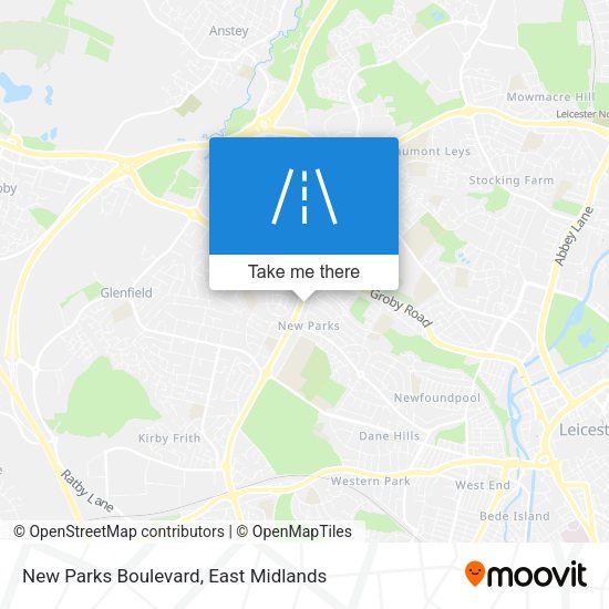New Parks Boulevard map