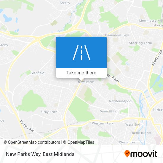 New Parks Way map