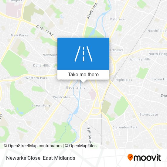Newarke Close map
