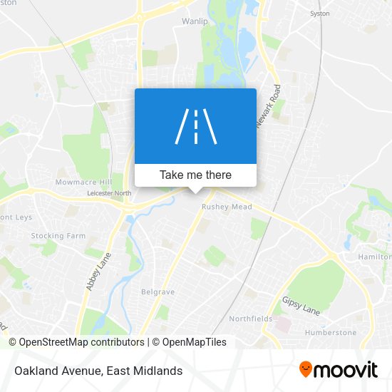 Oakland Avenue map