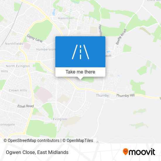 Ogwen Close map