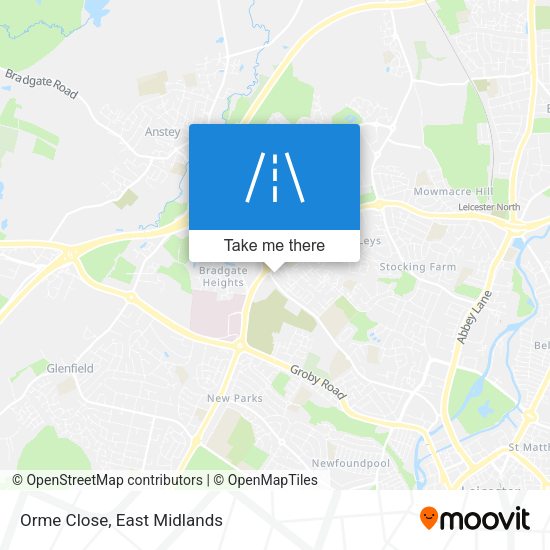 Orme Close map