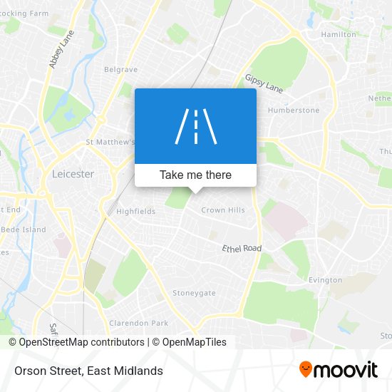 Orson Street map