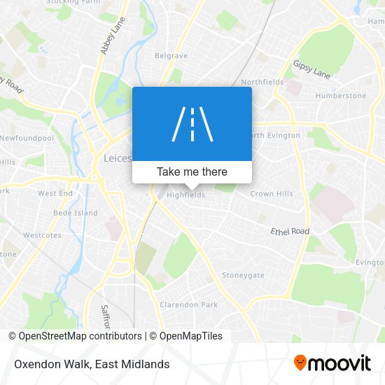Oxendon Walk map