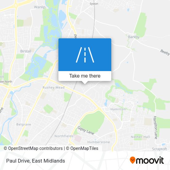Paul Drive map