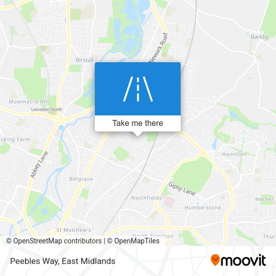 Peebles Way map