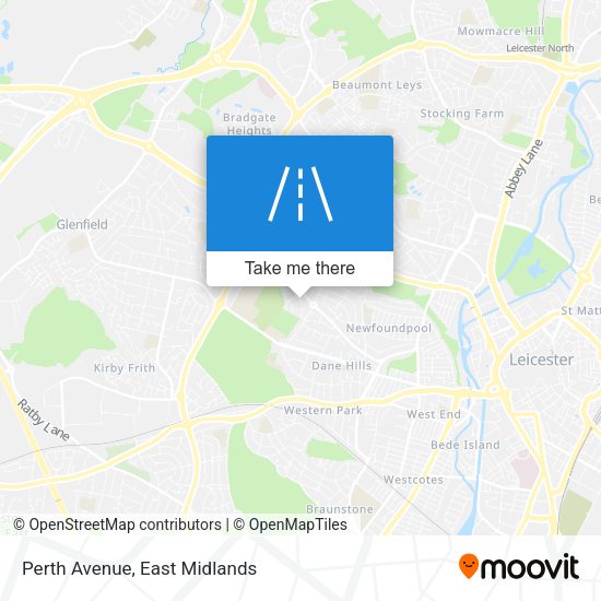 Perth Avenue map