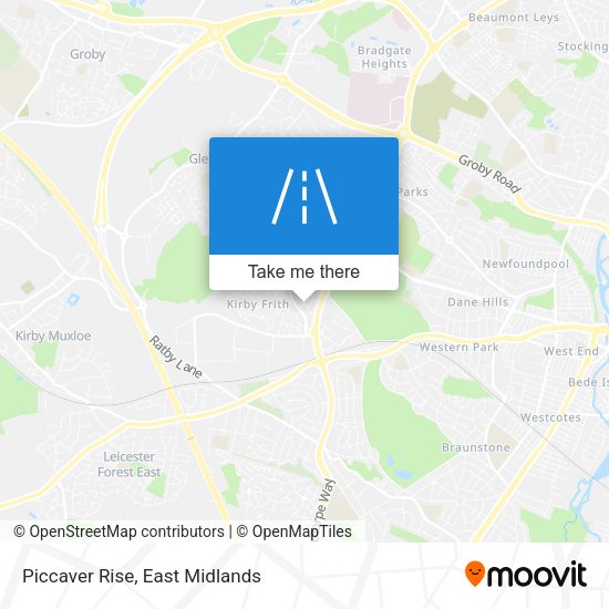 Piccaver Rise map