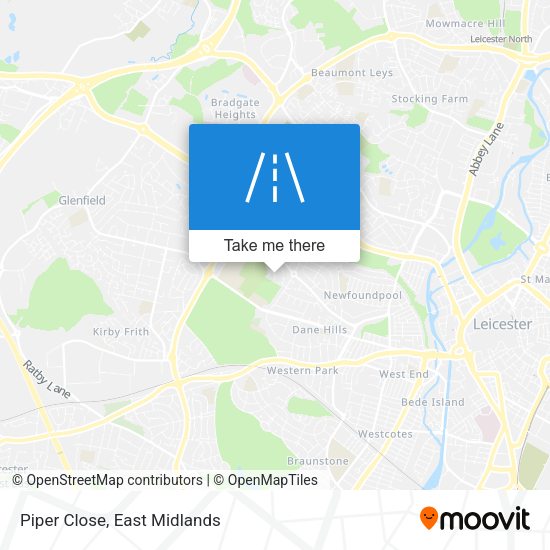 Piper Close map
