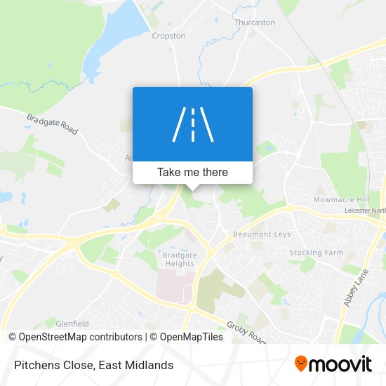 Pitchens Close map