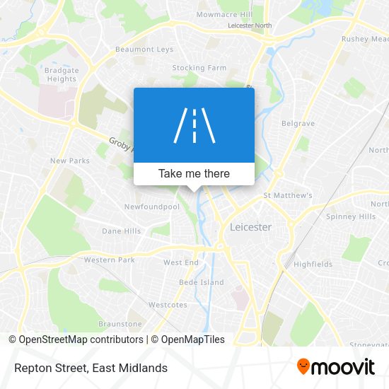 Repton Street map