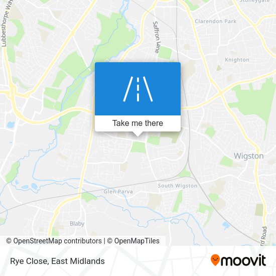 Rye Close map