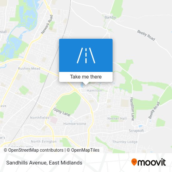 Sandhills Avenue map