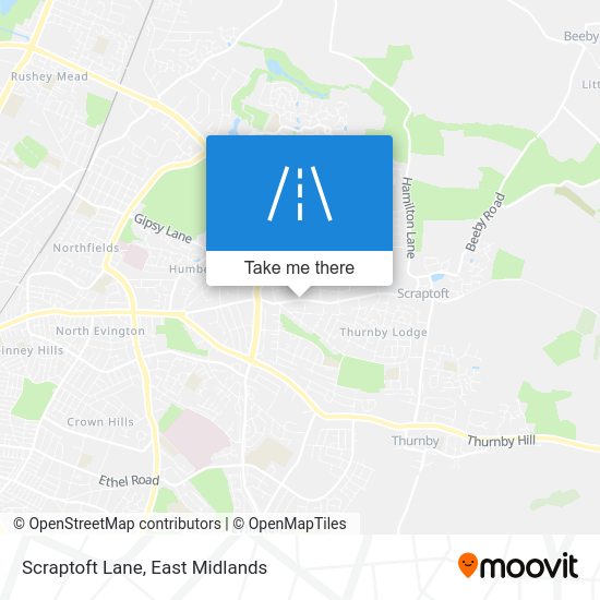 How to get to Scraptoft Lane, Leicester by bus?