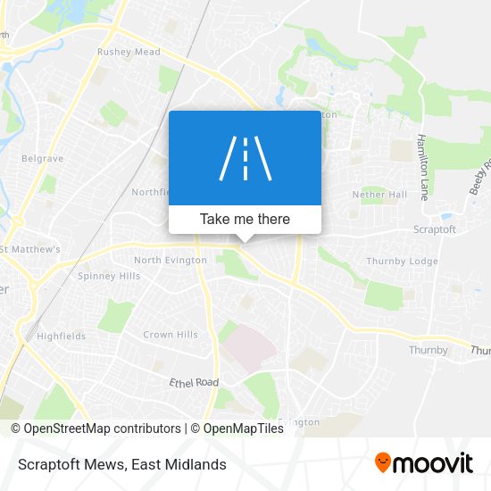 Scraptoft Mews map