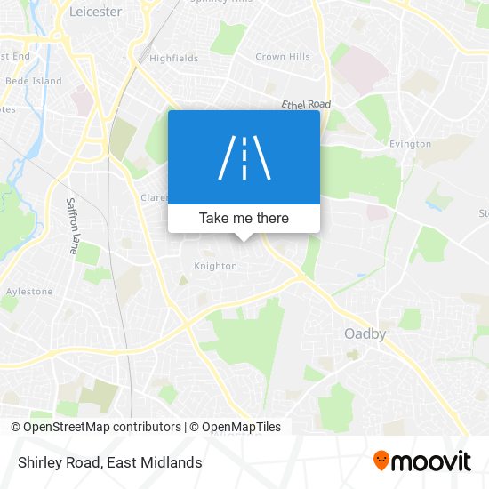 Shirley Road map