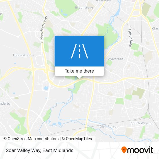 Soar Valley Way map