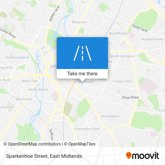 Sparkenhoe Street map