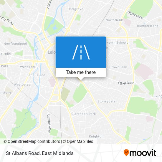 St Albans Road map