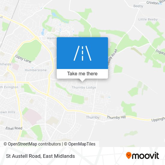St Austell Road map