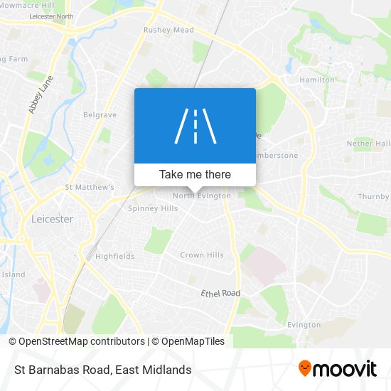 St Barnabas Road map