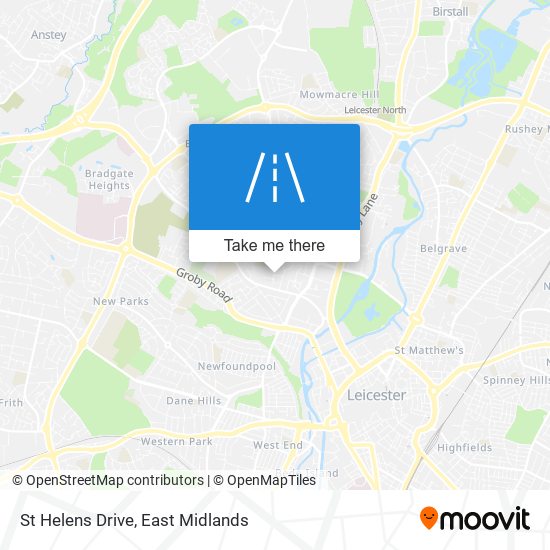 St Helens Drive map