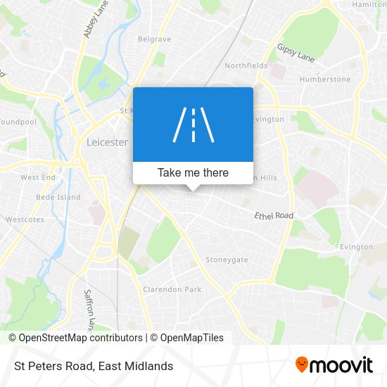 St Peters Road map
