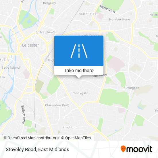 Staveley Road map