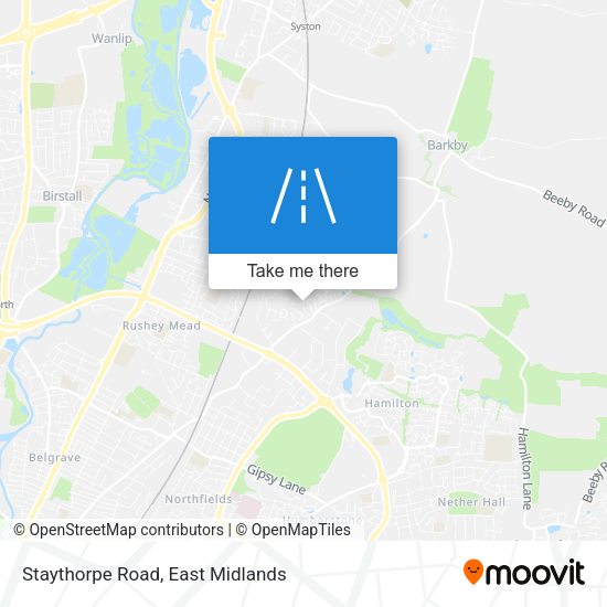 Staythorpe Road map