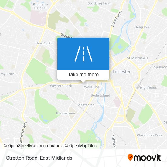 Stretton Road map