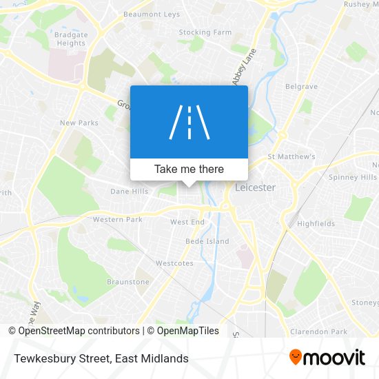 Tewkesbury Street map