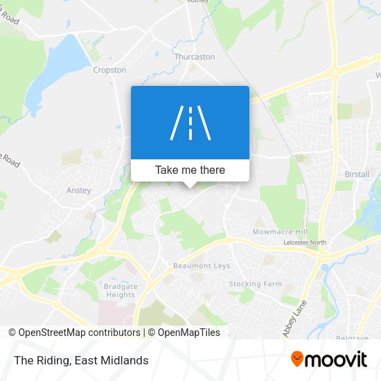 The Riding map