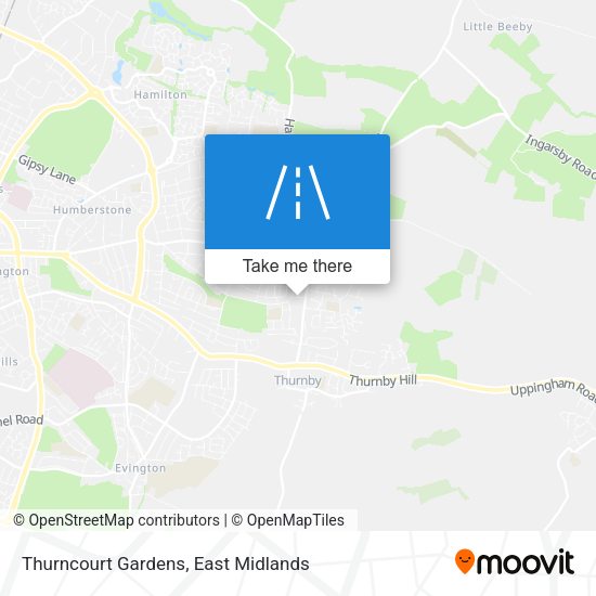 Thurncourt Gardens map
