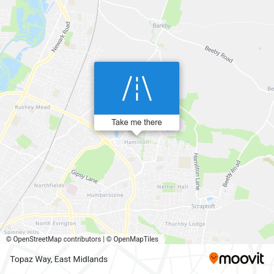 Topaz Way map