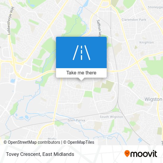 Tovey Crescent map
