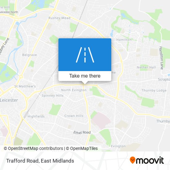 Trafford Road map