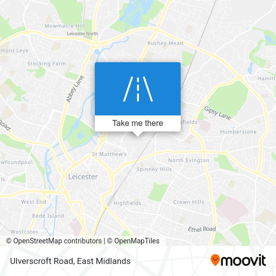 Ulverscroft Road map
