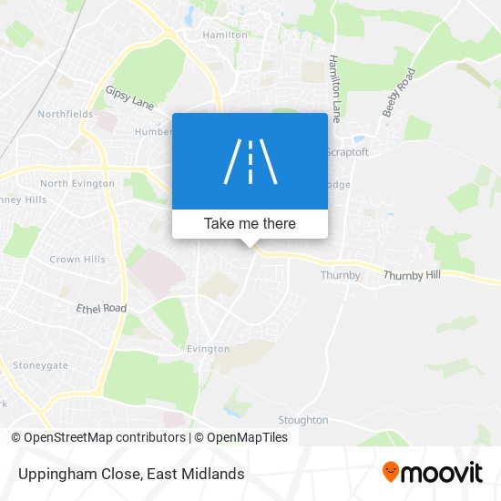 Uppingham Close map