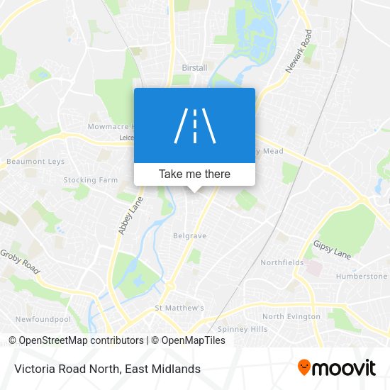 Victoria Road North map