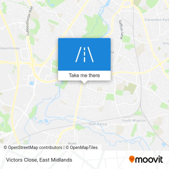 Victors Close map