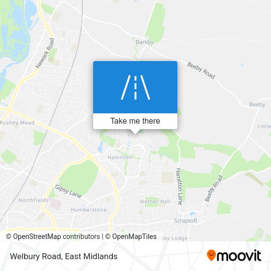Welbury Road map