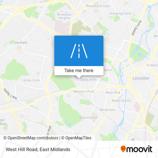 West Hill Road map
