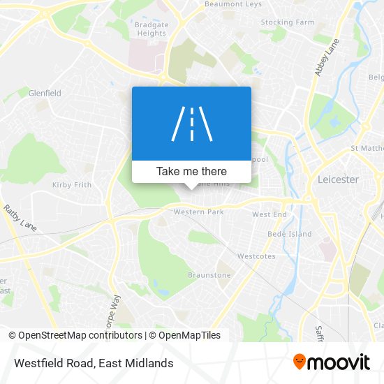 Westfield Road map