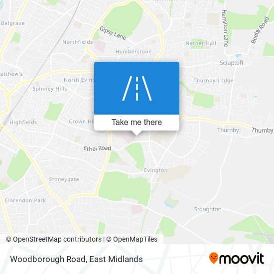 Woodborough Road map