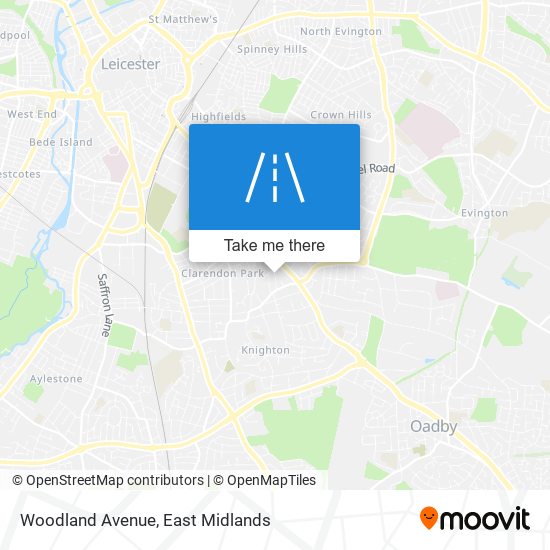 Woodland Avenue map