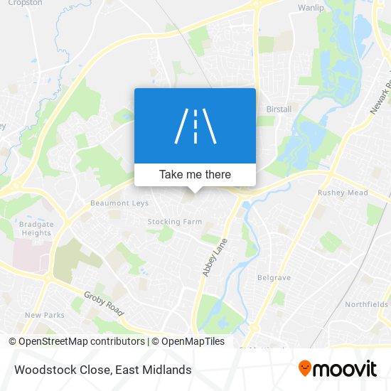 Woodstock Close map