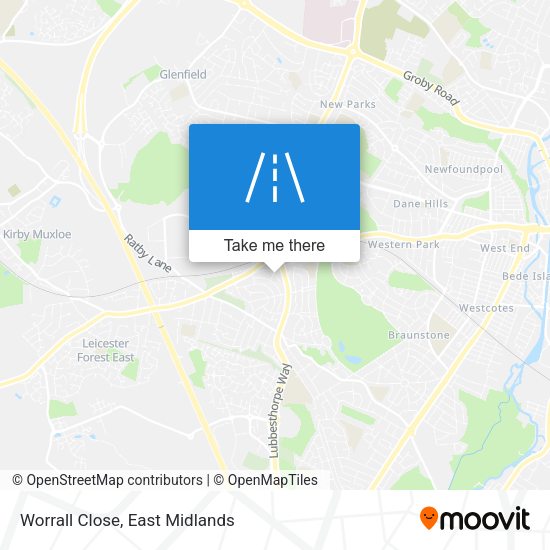 Worrall Close map