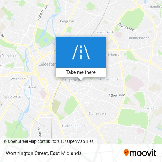 Worthington Street map